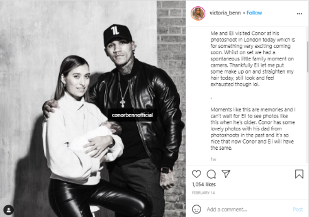 Conor Benn with his wife Victoria Benn and son Eli Clay Benn.